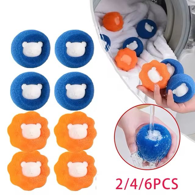 Magic Laundry Ball Set Can Be Reused Clothes Hair Cleaning Tools Pet Hair Removal Device Washing Machine Products Household Home