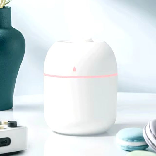 Portable Water Drop Humidifier White USB Desktop Indoor Air Atomization Humidifier Household Mute Large Spray Humidifier