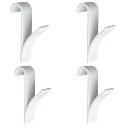 Kitchen Bathroom Hanger Clips Storage Racks White Clear Hanger Heated Towel Radiator Rail Clothes Scarf Hanger Hooks Holder