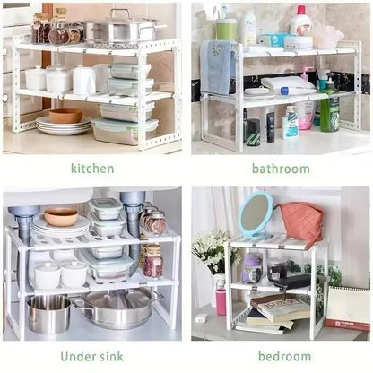 Cabinet Organiser Shelves, Stackable Kitchen Counter Shelves, Cabinet Organiser And Storage, Pantry Organiser