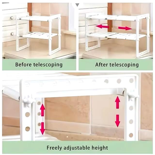 Cabinet Organiser Shelves, Stackable Kitchen Counter Shelves, Cabinet Organiser And Storage, Pantry Organiser